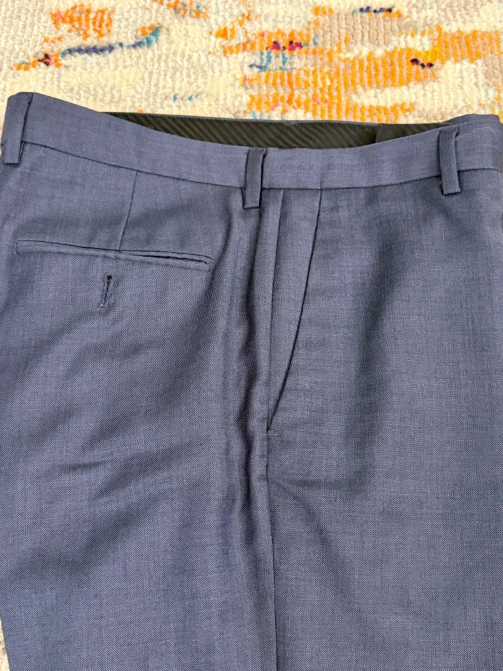 J Crew Thompson Slim Fit men's suit dress pant 32 slacks trousers dark gray blue